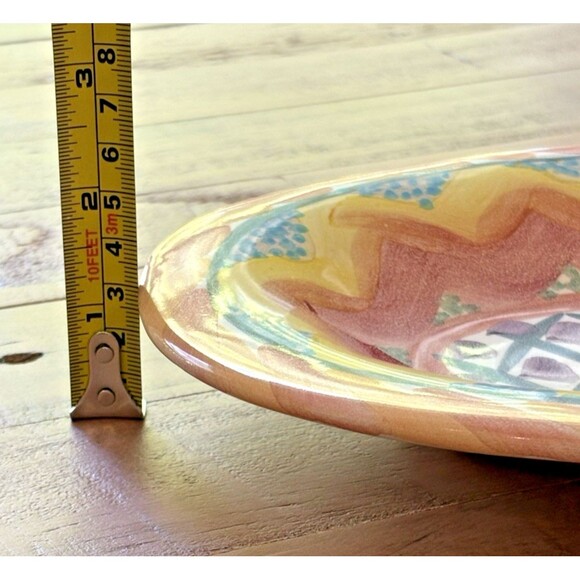 MacKenzie Childs Keukenhof 10.5'' Oval Serving Platter Hand Painted 1992 - Picture 10 of 10